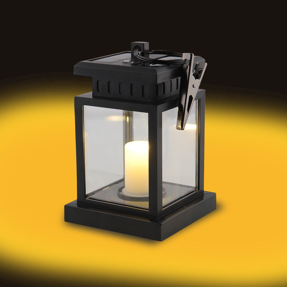 Solar Light Outdoor Red Lantern Garden Light Chinese Style Solar Light Outdoor Waterproof Photosensitive Light Flame Candle Light