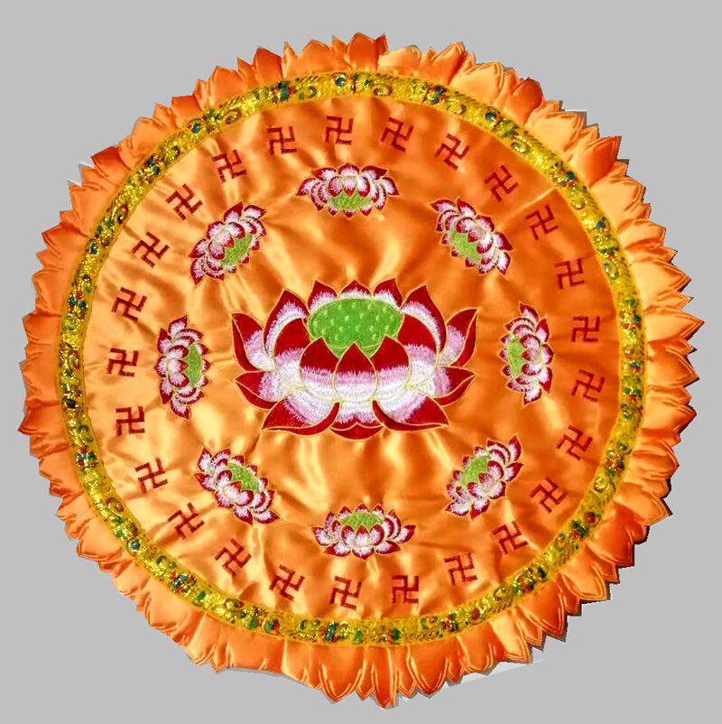 Temple square round Baie cushion Lotus Kneeling Bench Gossip Solid Wood Home Thickened kowtow for sitting Zen mat