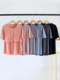 Pajamas with Breast Pads for Women, Spring and Summer New Thin Ice Silk Cool-Feeling Women's Summer Thin Short-Sleeved Home Clothes