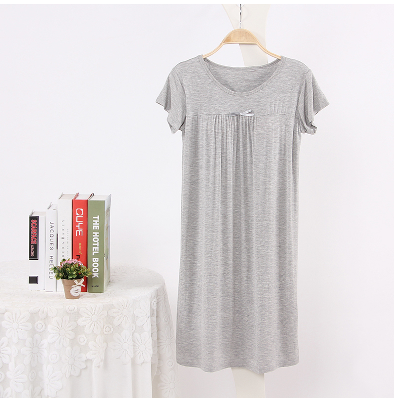 Mùa hè mới phương thức váy ngủ nữ với áo ngực miễn phí áo ngực ngắn tay áo phần mỏng có thể mặc đồ ngủ bên ngoài váy đầm đẹp