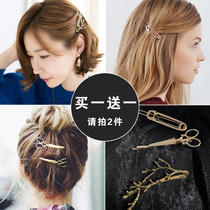 2019 European and American Brief Metal Adult Flower Branches Hair clip Hair Clip of Liu Haifa Card Lined With Clip Head Decorated Maiden
