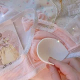 Японское милое хлопковое нижнее белье, тонкий бюстгальтер без косточек, бюстгалтер, комплект, французский стиль