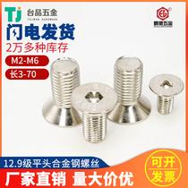 M2M2 5M3M4M5M6] Pengchi nickel-plated screw EG10 9 grade flat head alloy steel hexagon countersunk head