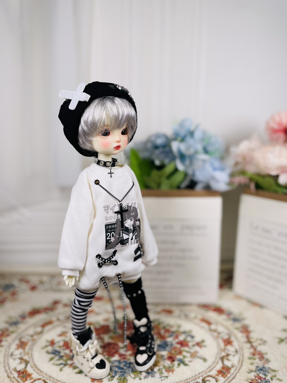 Одежда для кукол BJD （菜包猪肉铺）bjd4分熊妹熊蛋兔豆豆娃衣 偶像活动 OTHER