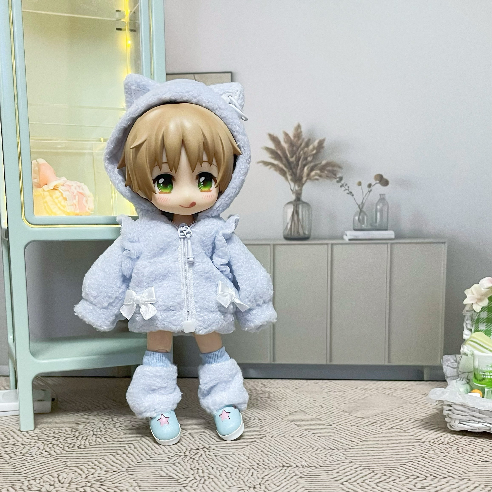 одежду полу ребенка （菜包猪肉铺）ob11 uf p9 娃衣 冬日猫猫
