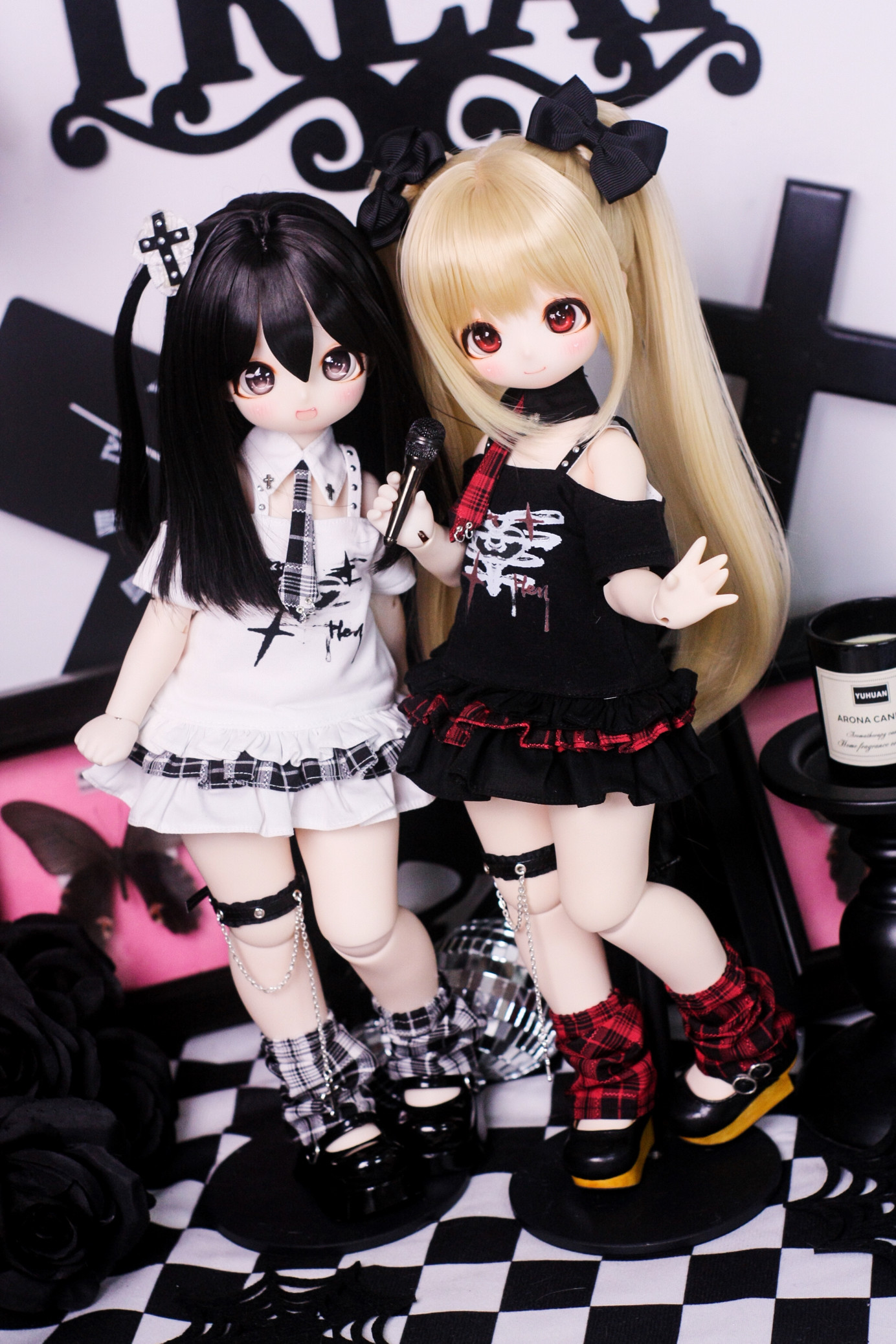 Одежда для кукол BJD （菜包猪肉铺）bjd4分熊妹大力力mddmsd莉莉姆娃衣套装亚比小偶像