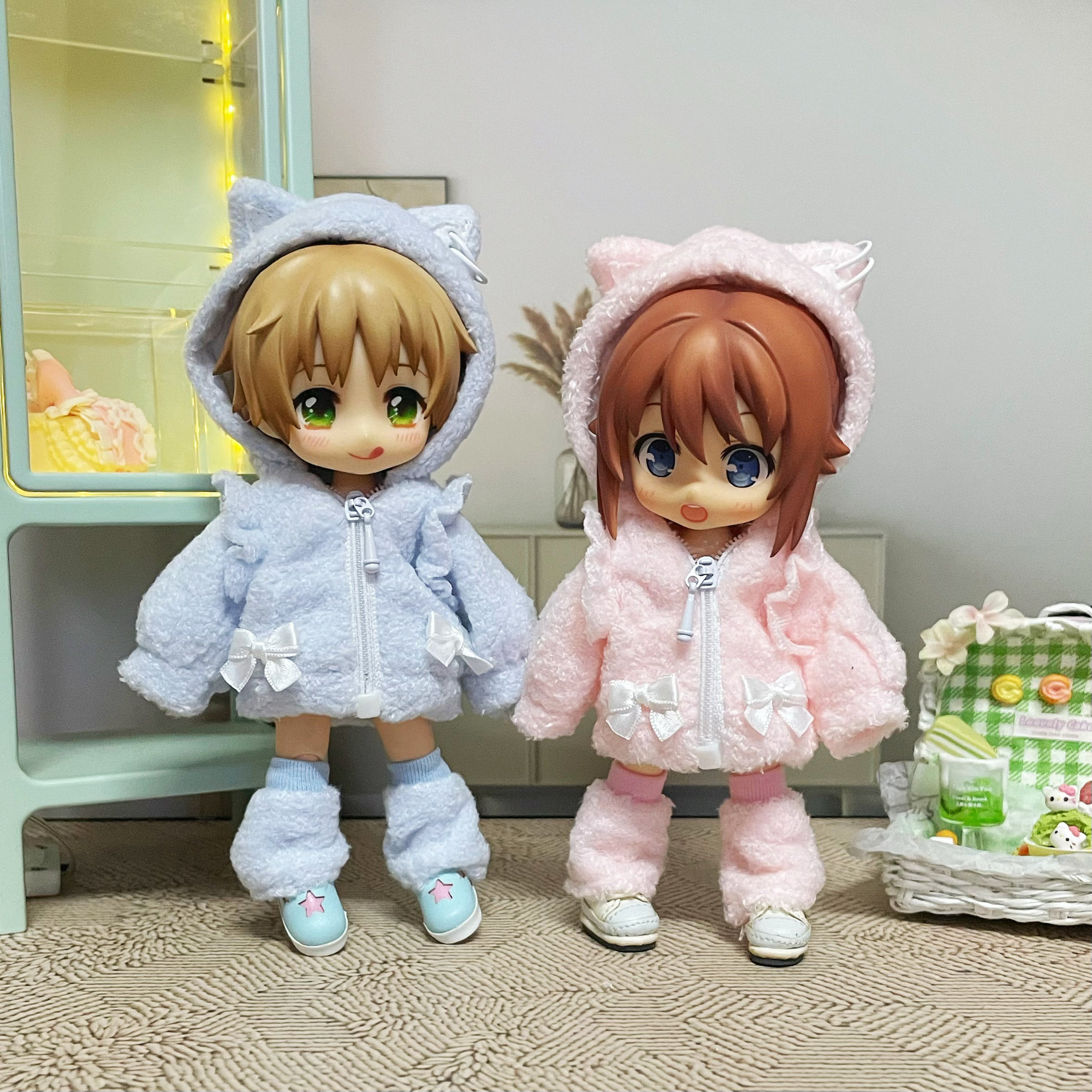 одежду полу ребенка （菜包猪肉铺）ob11 uf p9 娃衣 冬日猫猫