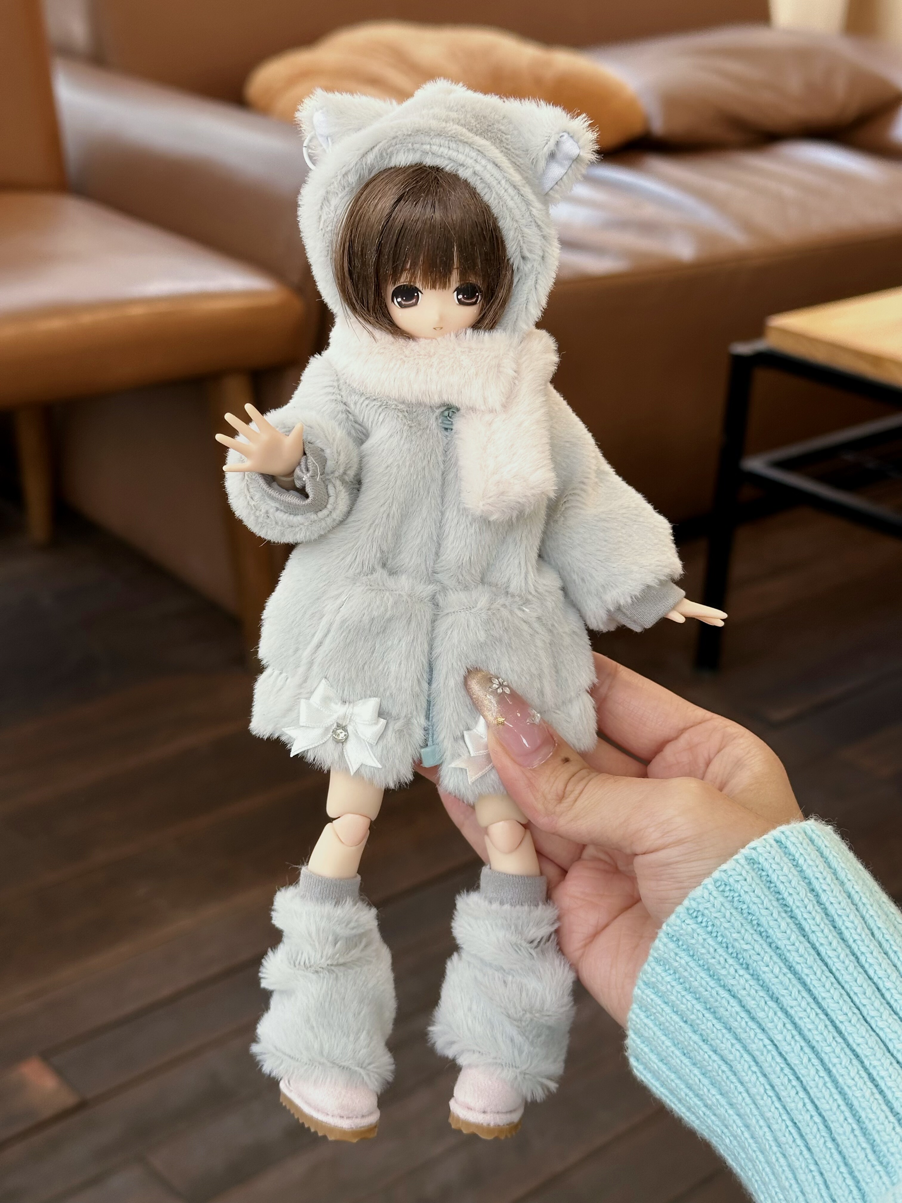 Одежда для кукол BJD （菜包猪肉铺）ob24 p20 azone 娃衣套装 奶芙喵团团