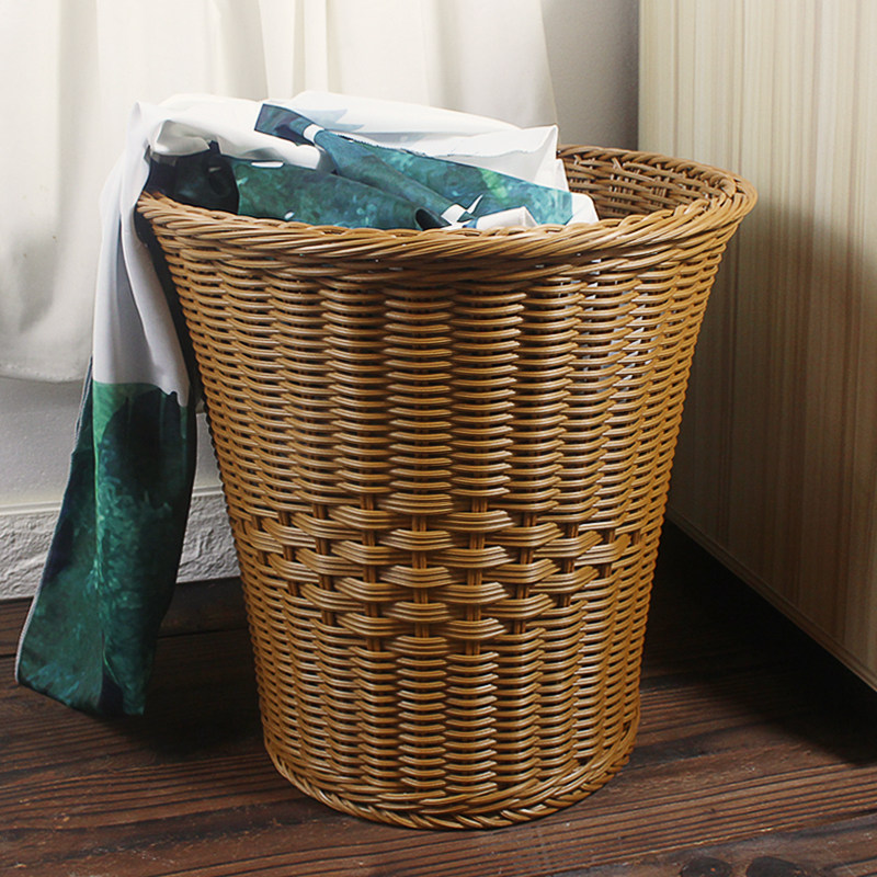 Dirty clothes storage basket imitation rattan household simple clothes storage basket toy dirty clothes basket large size