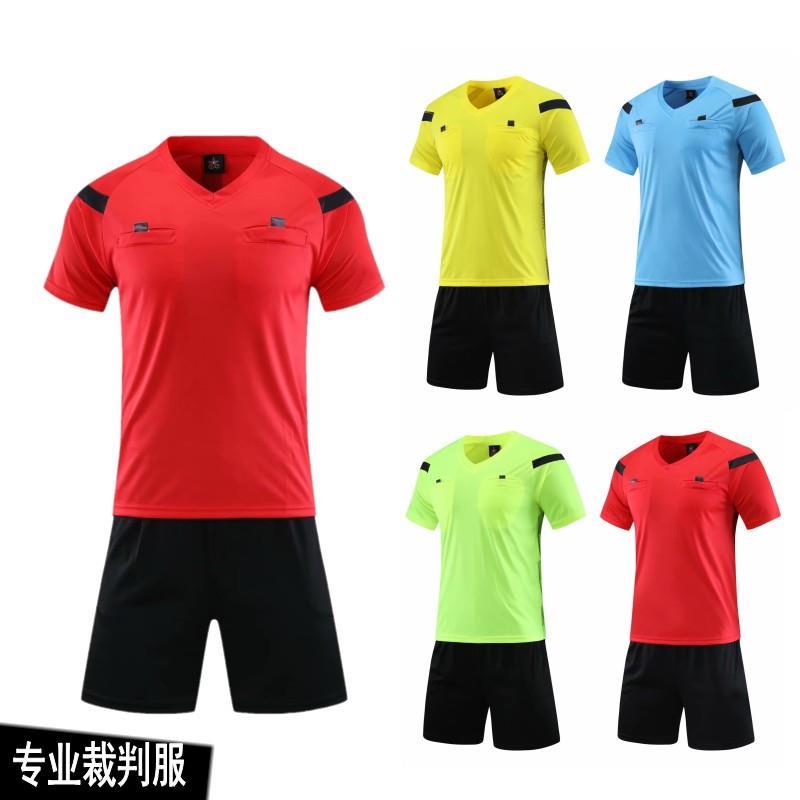 New football referee suit for men and women custom printed soccer cutting equipment short sleeve soccer referee suit professional
