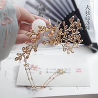 Tay ban đầu làm cành cây retro magpie moon bước han han 襦 váy tóc búi tóc tua rua tóc phụ kiện tóc kẹp nơ