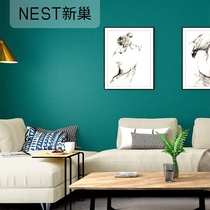  Classroom solid color waterproof paper wallpaper self-adhesive background wall living room simple creative wall sticker bedroom literary Nordic style