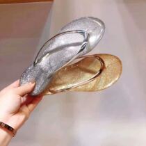  Transparent drag summer crystal slippers summer soft-soled slippers womens summer wear crystal-soled plastic slippers non-slip