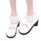 60cm ຕອນກາງຄືນ Loli Fairy Ye Luoli Doll's Shoes Peacock Ice Princess Clothes Skirt High Heels Leather Shoes