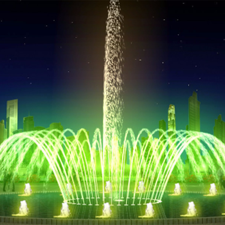 Custom Large Music Fountain Whole Set Equipment Square Dryland water control Controlled Fountain Sprinkler Head Landscape Manufacturer-Taobao