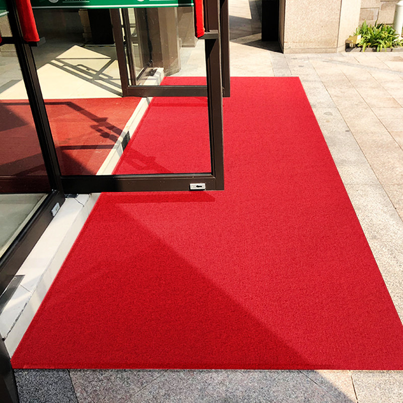 B material 3A plastic pvc spinning floor mat thickened door mat hotel welcome non-slip waterproof red carpet can be cut