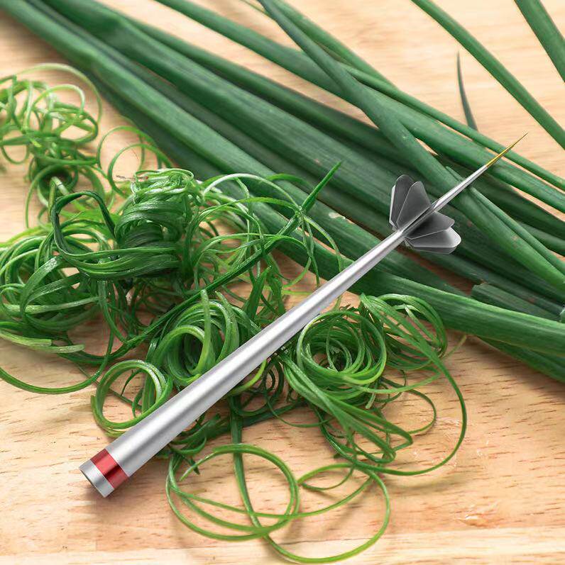 Plum shredded onion knife tool Vietnamese dining room water spinach scraping kitchen modeling tool creative dining room decoration