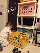 Alice childrens toy rack storage rack Alice home living room storage rack kitchen rack floor multi-layer