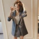 Mùa thu 2018 mới Hàn Quốc giản dị phù hợp với bộ đồ ngắn nữ váy ngắn ba mảnh khí chất mùa thu Hàn Quốc