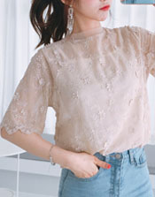 Ba chiều cánh hoa voan quan điểm lưới khăn choàng áo của phụ nữ dài tay mùa xuân và mùa hè phần ngắn bên ngoài cardigan ren top áo sơ mi nữ sọc