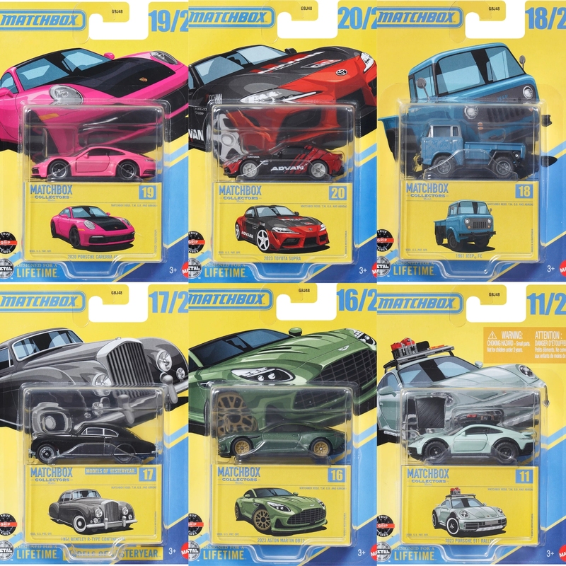 Matchbox Collector Bentley Porsche Toyota Speeda Jeep Aston Martin Gbj48