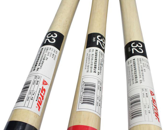Điểm đặc biệt Thế giới bóng chày 32 inch dùi cui bóng chày gỗ cao su WR250 màu tự nhiên đen - Bóng chày nón bóng chày lưới	