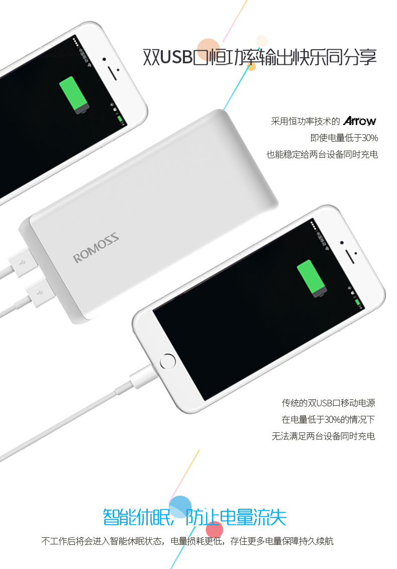 ROMOSS / Roman Shi AR20 sạc nhanh 20000 mAh sạc điện thoại di động máy tính bảng phổ thông điện thoại di động chính hãng