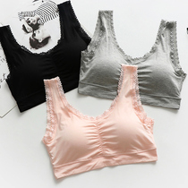 Large size mid-age bra No steel ring Mama lingerie vest style loose and comfortable thin section sports seniors Fat mm