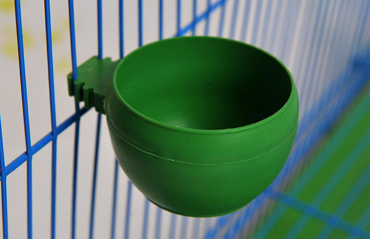 Hộp thức ăn cho chim tròn BD Thức ăn tròn bát nước chén chim bồ câu - Chim & Chăm sóc chim Supplies 	cám cho chim sâu đầu đỏ