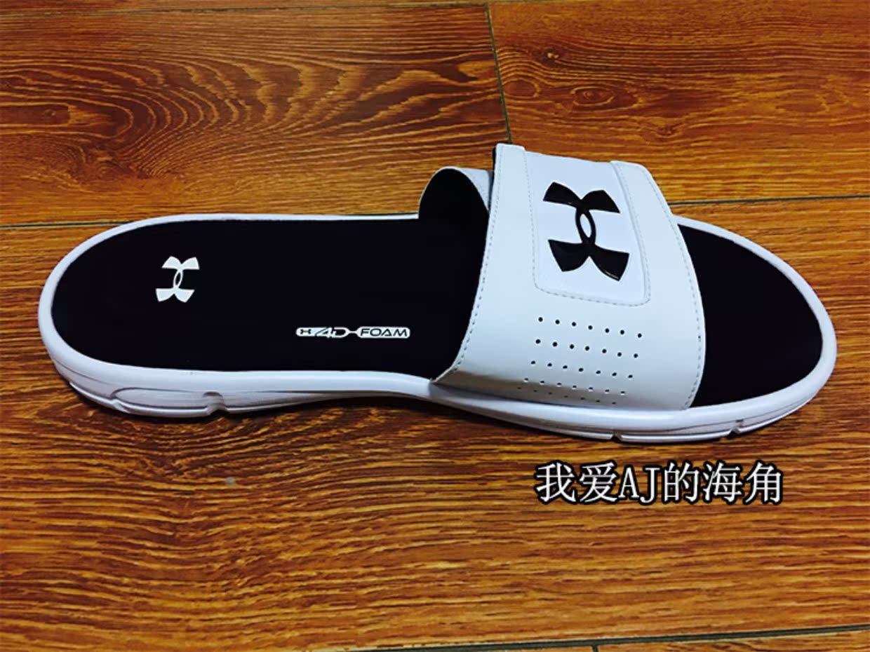Spot Under Armor UA Andema Đàn ông và phụ nữ Đốt cháy V Dép thế hệ mềm 4D - Dép thể thao dép lê bảo bình