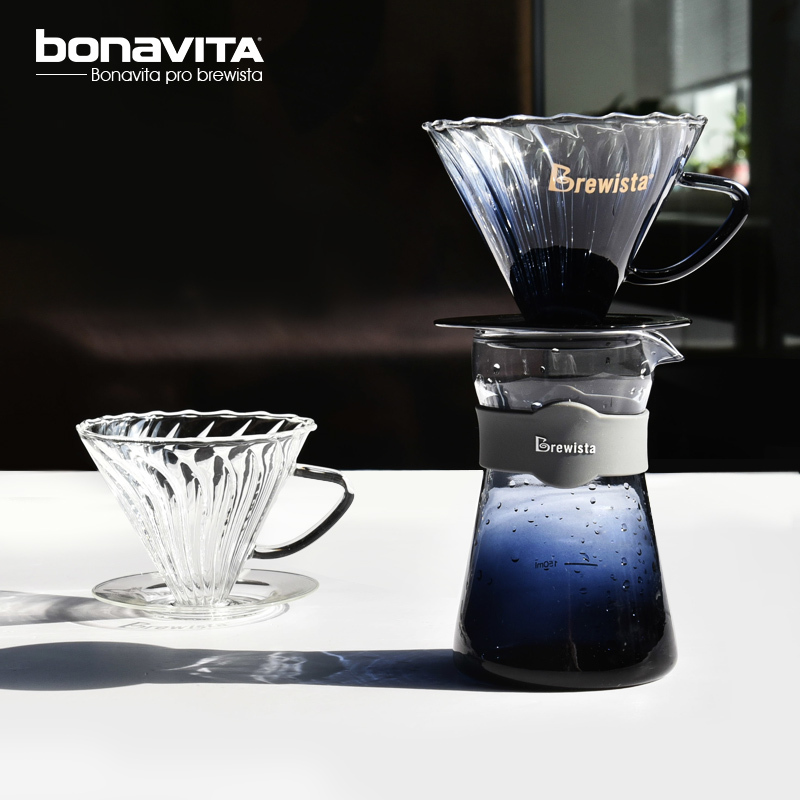 Brewista High-Temperature Resistant Glass Hand-Brewed Coffee Filter Cup Drip-Type V60 Coffee Filter Cup Filter Coffee Appliance