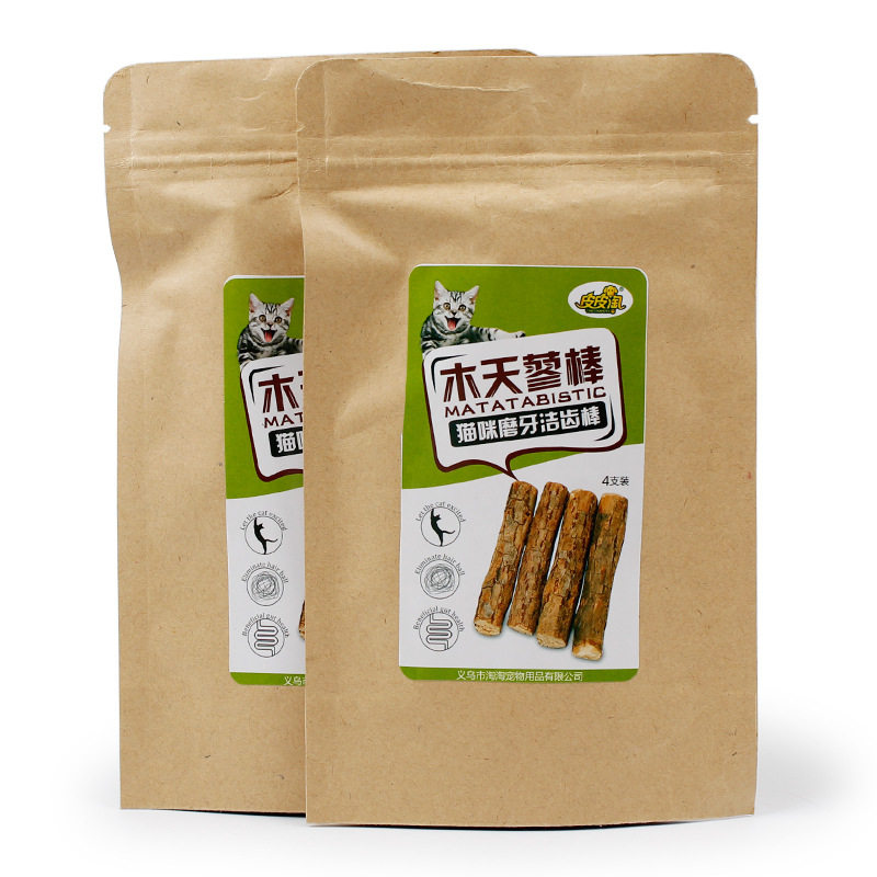 New Specials Pet Cat Treats Catnip Molar Sticks Teeth Cleaning Chiscat Mutian Polygonum Sticks 5 Bags