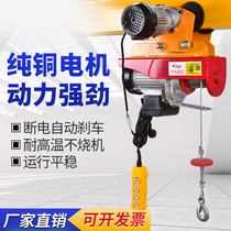 Mini electric hoist conjoined 220V small crane with sports car 1T hoist 0 5T electric hoist Crane