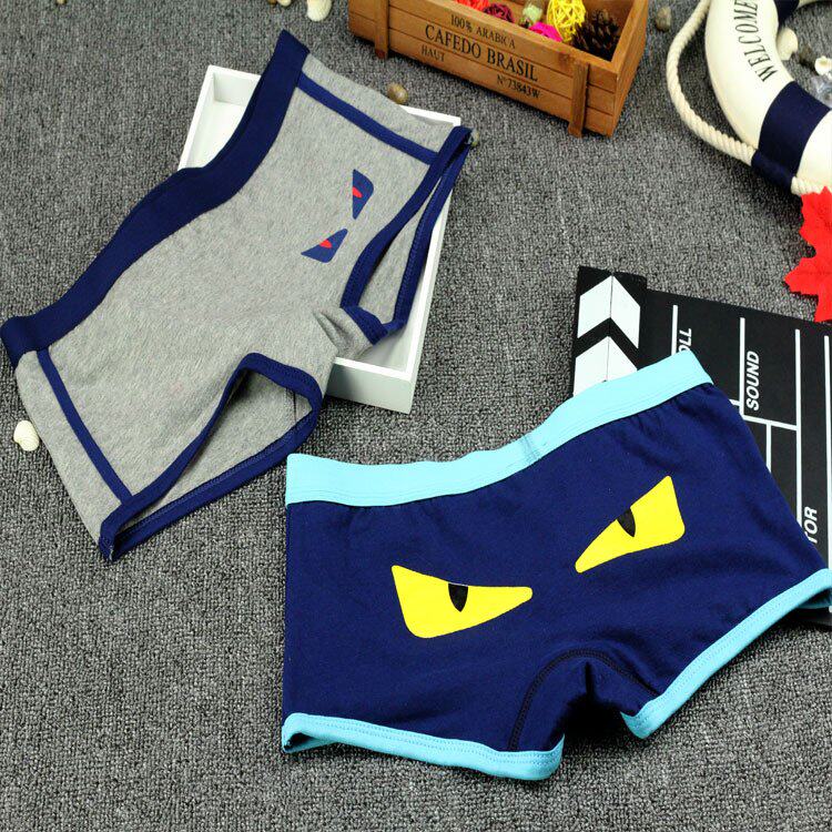 Youth Loose Flat Corner Cartoon Briefs Women Les Briefs briefs neutral underpants handsome t Four corner pants pure cotton-Taobao