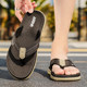 草席人字拖拖鞋男夏季休闲广东拖鞋男士个性夹脚外穿高级沙滩凉鞋