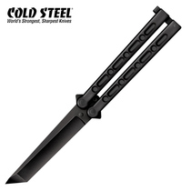 American cold steel 92EAA EAB Plastic steel non-metallic butterfly knife Butterfly folding knife Unopened blade throwing knife Unopened