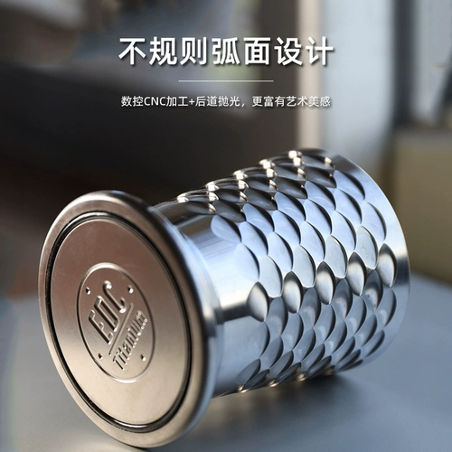 Военная акула Идеальная контейнер титановый сплав Кубка чистого титана вина чашка иностранная металлическая чашка для питья чашка титанового сплава ручки держатель