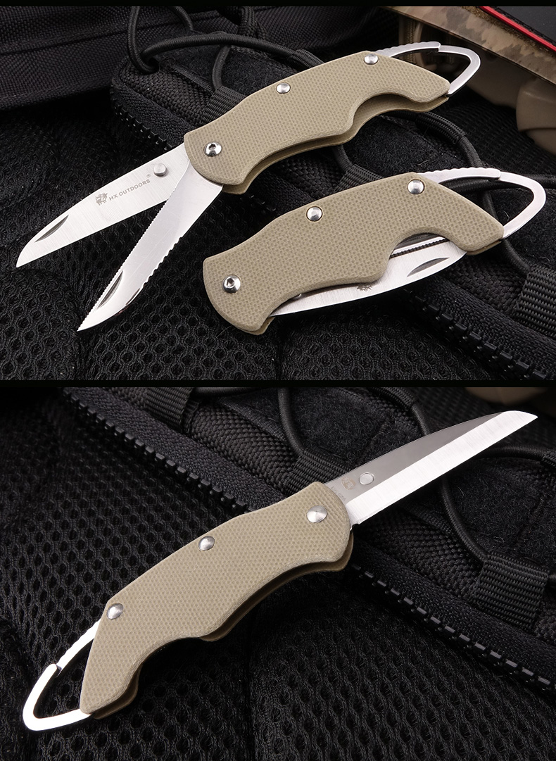 Handao mini dao với quân đội tự vệ dao đa chức năng quân đội dao chìa khóa kéo dao gấp dao ngoài trời - Công cụ Knift / công cụ đa mục đích kim đa năng