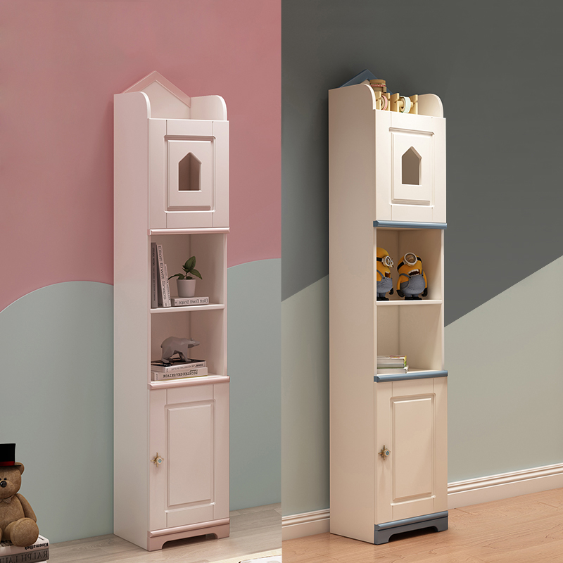 Children's small bookcase landing with door 30cm cupboard locker for children's desk combination boys and girls