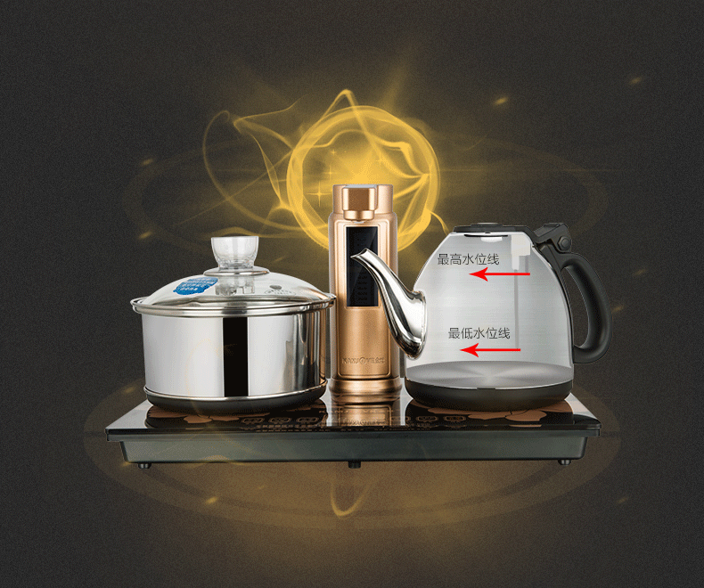 ấm sắc thuốc bằng điện loại nào tốt KAMJISE Jinzao V9 Máy nước nóng tự động hoàn toàn thông minh ấm đun nước điện đặt ấm trà gia đình - ấm đun nước điện siêu nấu thuốc bắc bằng điện