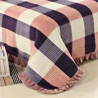 Hai mặt mảnh duy nhất của tấm bìa tinh giường nhung Quilt XL bên của chăn phía nhung bông và bông bìa Taikang - Trải giường drap nệm