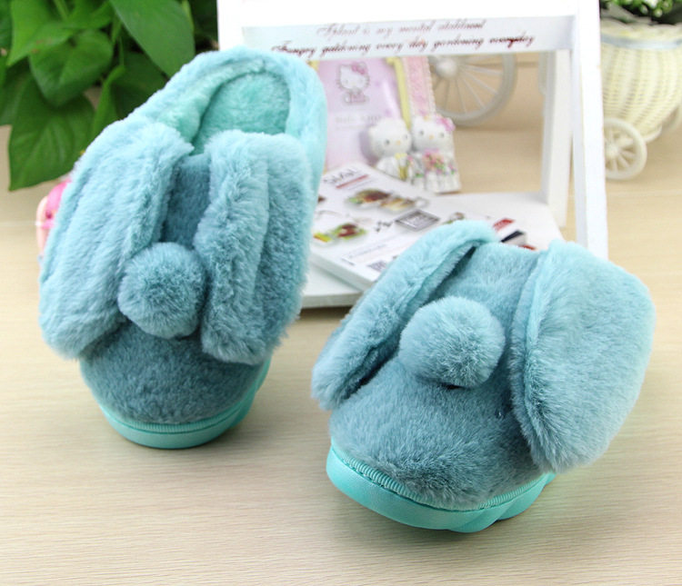 Pantoufles enfants en suède pour hiver - semelle caoutchouc - Ref 987255 Image 19