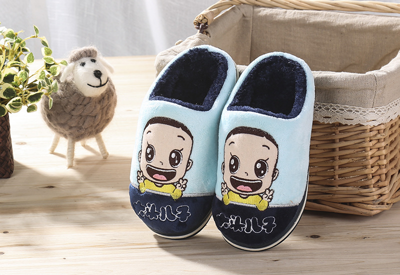 Chaussons enfants en suède pour hiver - semelle caoutchouc - Ref 1032342 Image 19