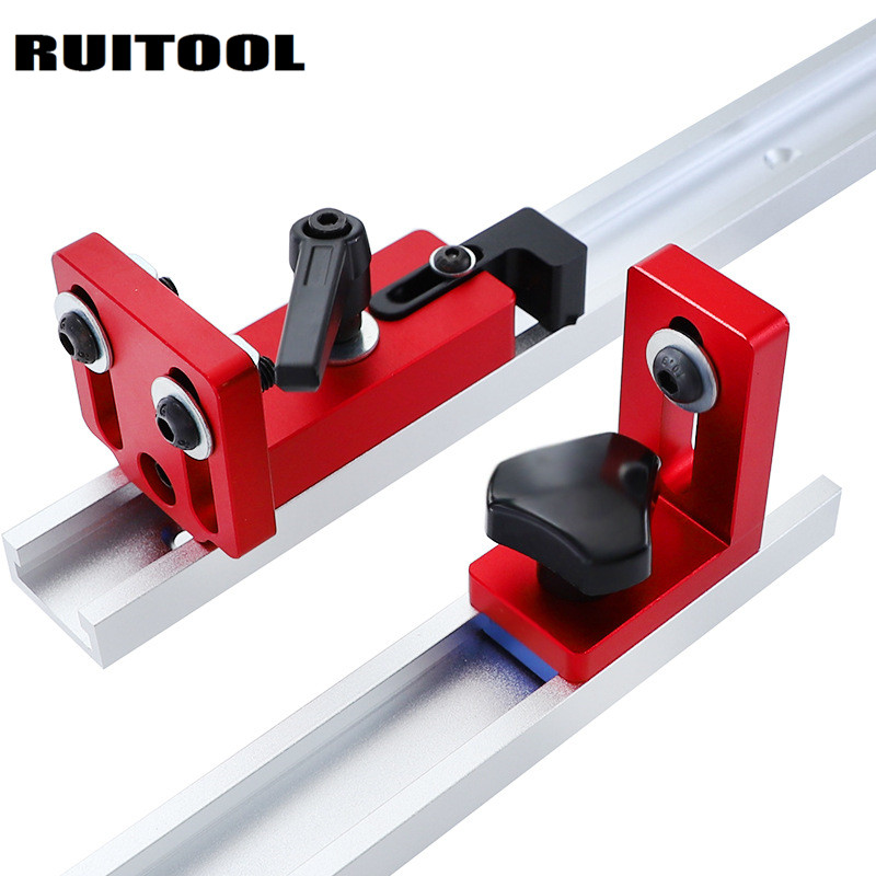 30 45 type backer connector T-rail chute connector Aluminum alloy backer woodworking rail fixed connector