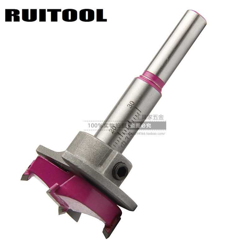 RUITOOL Carbide Drill 35mm Reamer Drill Bit Positioning Drill Plastic Wood Punching