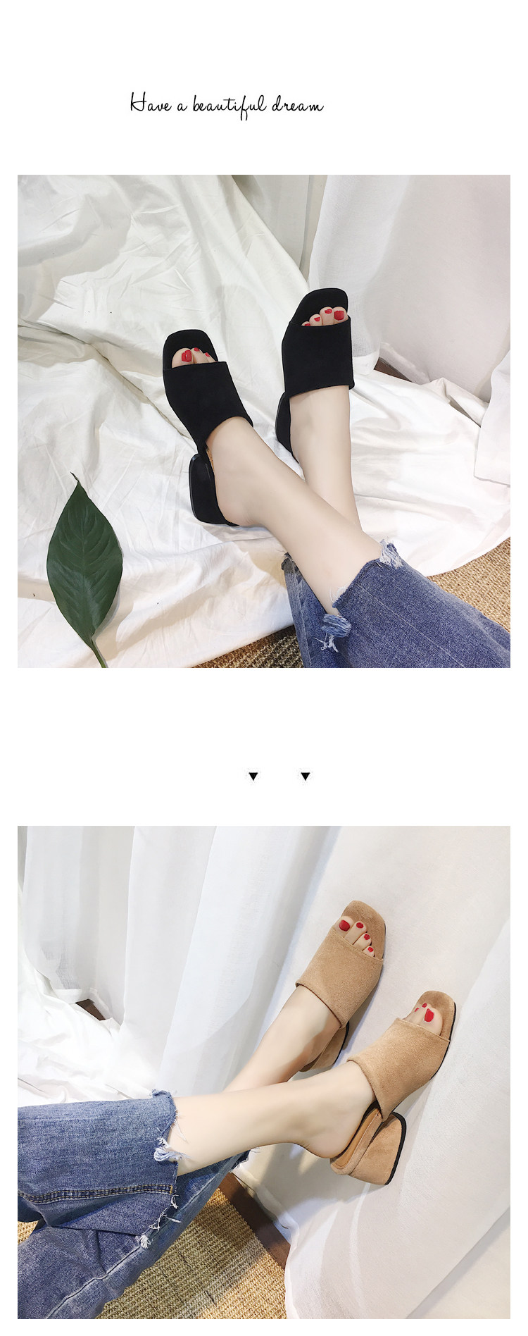 Sandales femme      en suede - Ref 2672045 Image 9