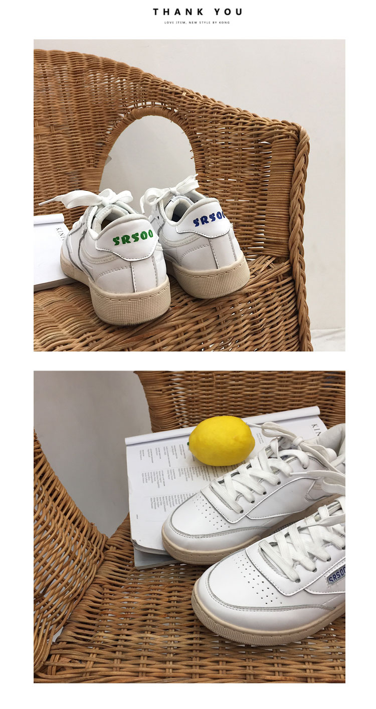 2018 mùa hè Hàn Quốc ulzzang đường phố thấp sneakers trắng siêu lửa retro hoang dã cổ điển giày phụ nữ