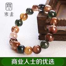  Han Su natural Brazilian old mine color hair crystal bracelet womens single circle blonde four seasons lucky transfer Fulu Shou crystal