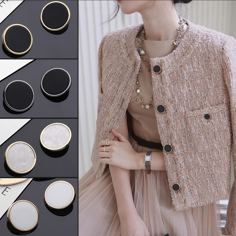 Small round buttons, metal buttons, coat buttons, suit cuff buttons, men's high-end windbreaker, woolen top buttons, women's shirts