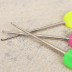 Màu dép nhựa vớ đan áo len tay cầm nhựa móc con đầu crochet móc công cụ hai chuẩn bị - Công cụ & vật liệu may DIY suốt chỉ Công cụ & vật liệu may DIY